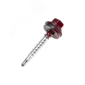 Саморез кровельный 4,8х35, окрашенный RAL 3005, короб (250 шт/уп)