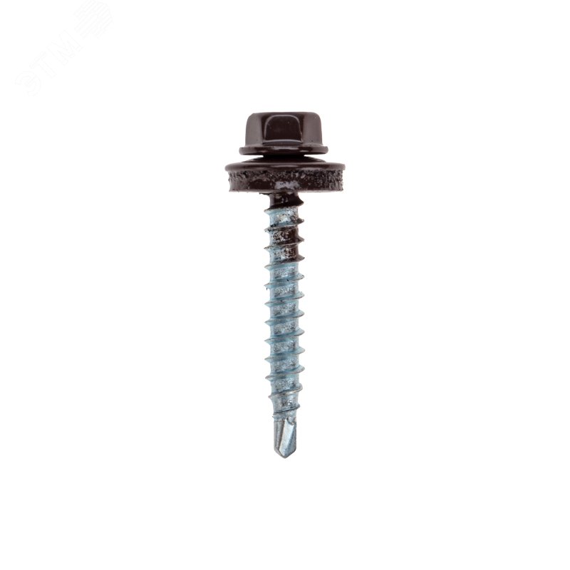 Саморез кровельный 4,8х35, окрашенный RAL 8017, короб (250 шт/уп)