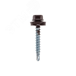 Саморез кровельный 4,8х35, окрашенный RAL 8017, короб (250 шт/уп)