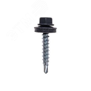 Саморез кровельный 4,8х29, окрашенный RAL 7024, короб (250 шт/уп)