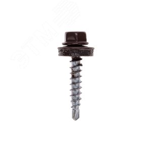 Саморез кровельный 4,8х29, окрашенный RAL 8017, короб (250 шт/уп)