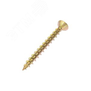 Саморез оконный острый, 4.1х40, желтый цинк, короб (500 шт./уп.)