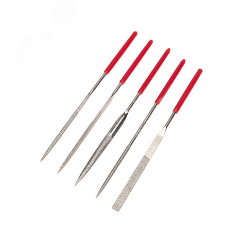 Набор надфилей алмазных 140х50х3  мм, 5 шт.