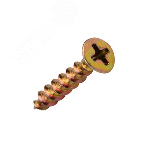 Саморез оконный острый, 4.1х25, желтый цинк, короб (500 шт./уп.)