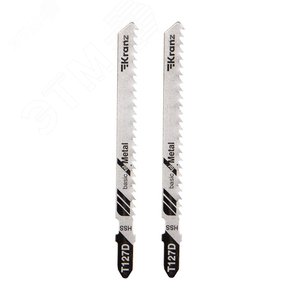 Пилка для электролобзика по мягкому металлу T127D 100 мм 8 зубьев на дюйм 4-20 мм (упак - 2 шт.)