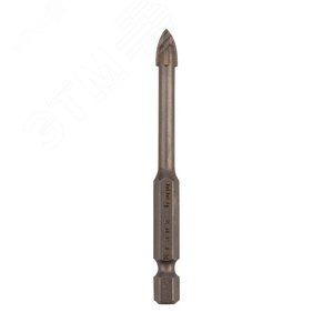 Сверло по стеклу и керамике 6 мм 4 грани шестигранный хвостовик