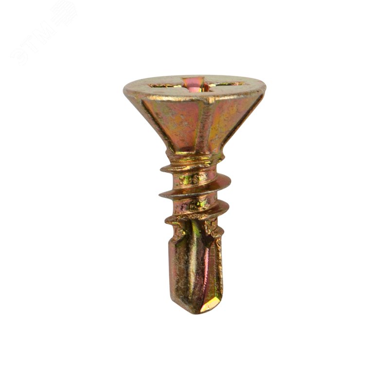 Саморез оконный сверло, 3.9х13, желтый цинк, короб (500 шт./уп.)