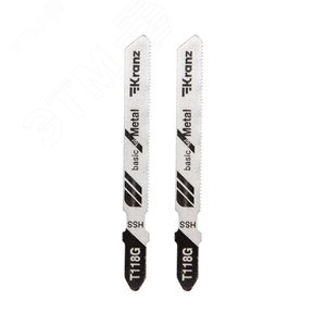 Пилка для электролобзика по металлу T118G 76 мм 25 зубьев на дюйм 0,9-1,2 мм (упак - 2 шт.)