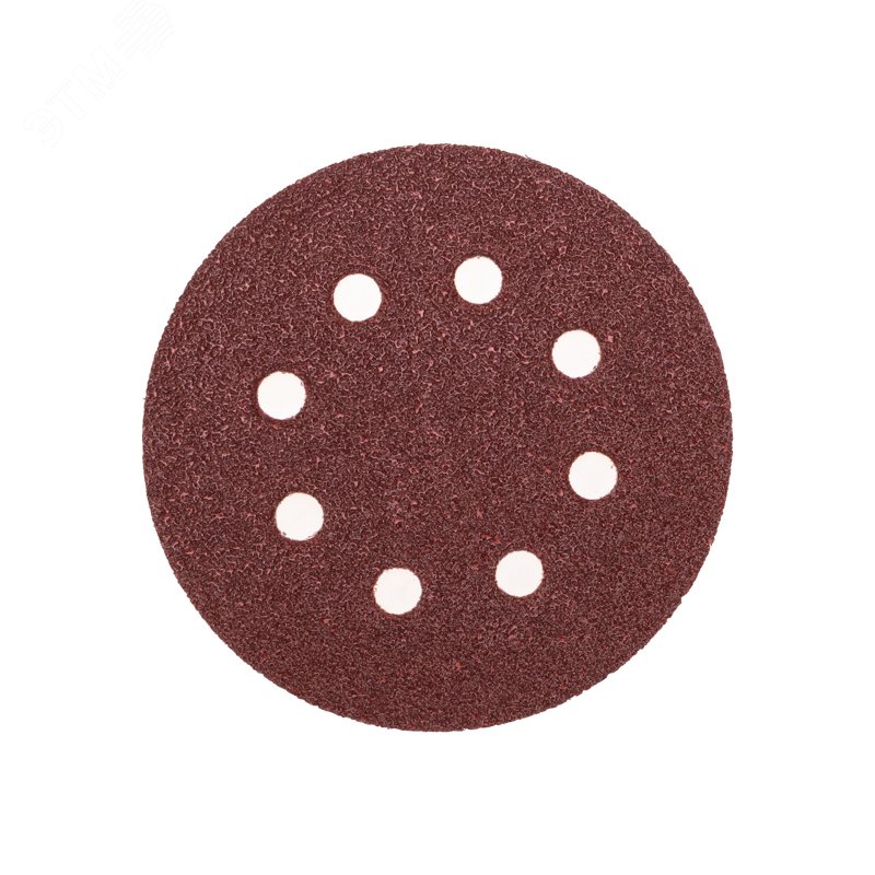 Диск абразивный на ворсовой основе, на липучке, перфорированный, P40, 125мм, 10 шт.