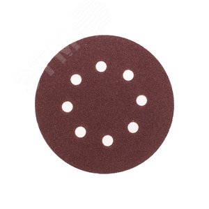 Диск абразивный на ворсовой основе, на липучке, перфорированный, P100, 125мм, 10 шт.