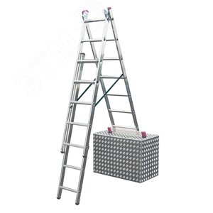 Лестница трехсекционная универсальная с допфункцией CORDA 3х7