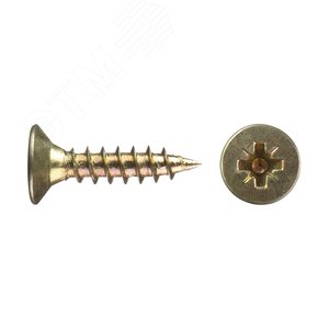 Шуруп универсальный 6х90 желтый цинк 50 шт