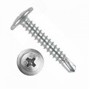 Саморез металл/металл 4.2х25 сверлоконечный цинк 100 шт