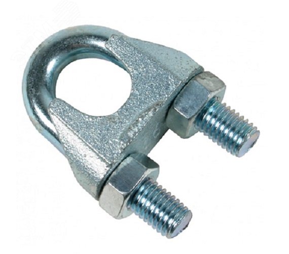 DIN 741 Зажим для троса 8мм стальной оцинкованный 2шт
