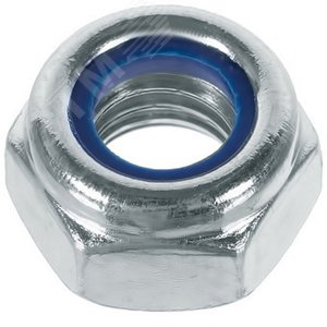 Гайка DIN 985 М10 самоконтрящаяся класс прочности 6 покрытие цинк