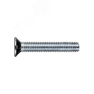 Винт DIN 965 М5х40 потайная голова класс прочности 4.8 покрытие цинк