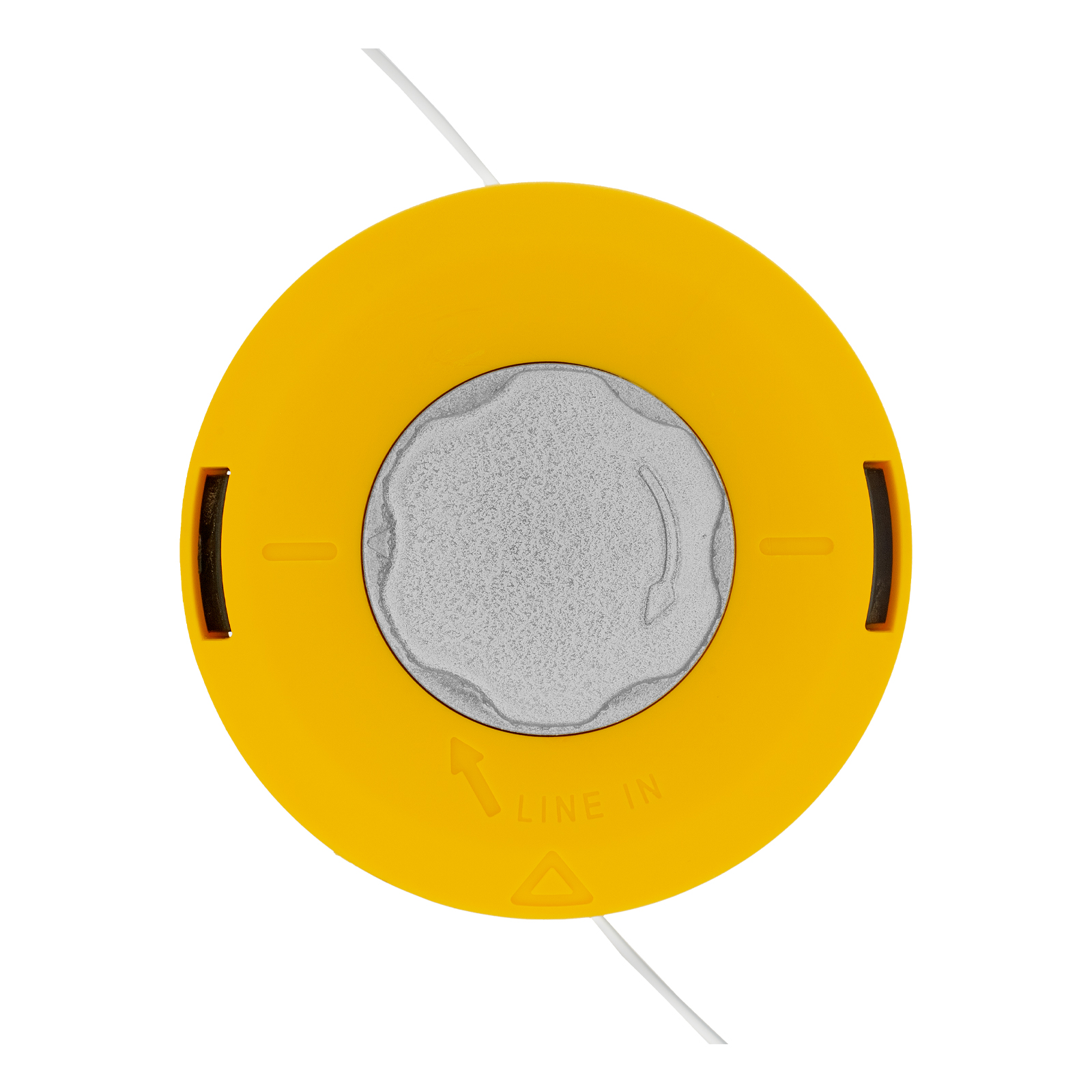 Катушка для мотокосы, полуавтомат.,легкая загрузка лески, гайка M10x1,25, алюм.кнопка Kronwerk