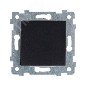 Аксиома Механизм выключателя одноклавишного скрытой установки С110-447 Антрацит