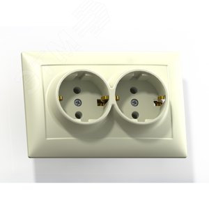 СЕЛЕНА Розетка с заземлением РС 16-37 скрытая слоновая кость