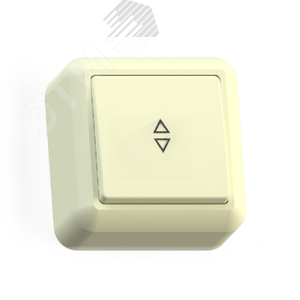 ОПТИМА Переключатель открытой установки одноклавишный, 10А А610-385, слоновая кость