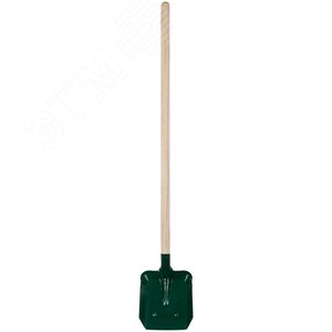 Лопата совковая с ребрами жесткости,с деревянным черенком 220х270х1450 мм