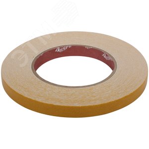 Лента монтажная клейкая на вспененной основе, белая, 12 мм х 10 м