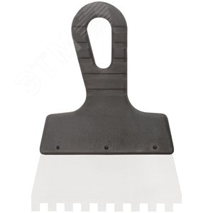 Шпатель фасадный нержавеющий зубчатый 150 мм / зуб 8 мм