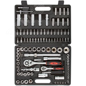 Набор инструмента автомобильный 108 шт CrV 1/2''+1/4''