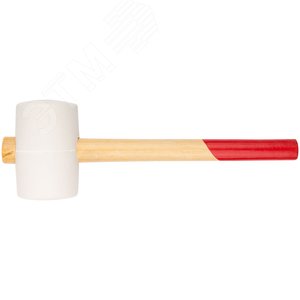 Киянка резиновая белая, деревянная ручка 80 мм (900 гр)
