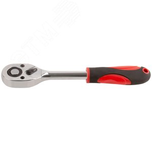 Вороток (трещотка), механизм легированная сталь 40Cr, пластиковая прорезиненная ручка, 1/2'', 24 зубца