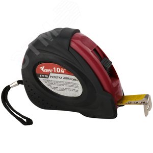 Рулетка прорезиненный корпус ''Классик'' 10 м x 25 мм