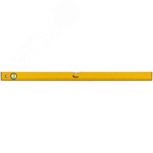 Уровень ''Базис'', 2 глазка, желтый корпус, шкала 800 мм