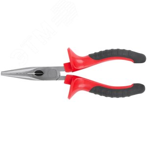 Тонконосы ''Оптима'', двухцветные обрезиненные ручки, полированная сталь 165 мм