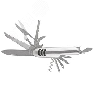 Нож складной, лезвие нержавеющая сталь 12 функций