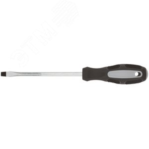 Отвертка ''Мастер'', CrV сталь, прорезиненная ручка 8х150 мм SL