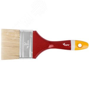 Кисть флейцевая ''Мастер'', натур. щетина, деревянная ручка 3'' (75 мм)