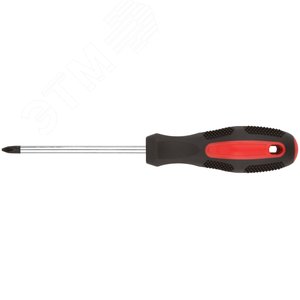 Отвертка ''Мастер'', CrV сталь, прорезиненная ручка 6х100 мм РН2
