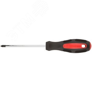 Отвертка ''Мастер'', CrV сталь, прорезиненная ручка 5х100 мм РН1