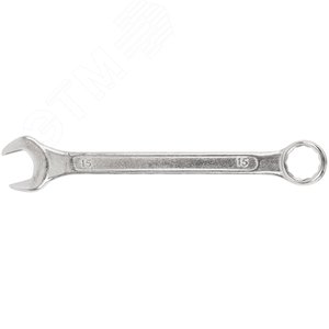 Ключ комбинированный, цинковое покрытие 15 мм