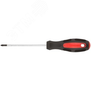 Отвертка ''Мастер'', CrV сталь, прорезиненная ручка 4х100 мм РН1