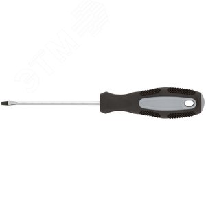 Отвертка ''Мастер'', CrV сталь, прорезиненная ручка 3х75 мм SL