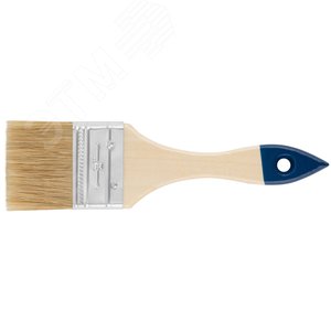 Кисть флейцевая ''Лайт'', натур. cветлая щетина, деревянная ручка 2'' (50 мм)