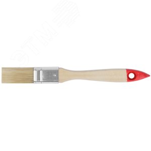 Кисть флейцевая ''Оптима'', натур. cветлая щетина, деревянная ручка 3/4'' (19 мм)