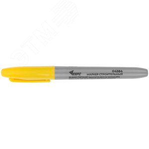 Маркер строительный перманентный, желтый