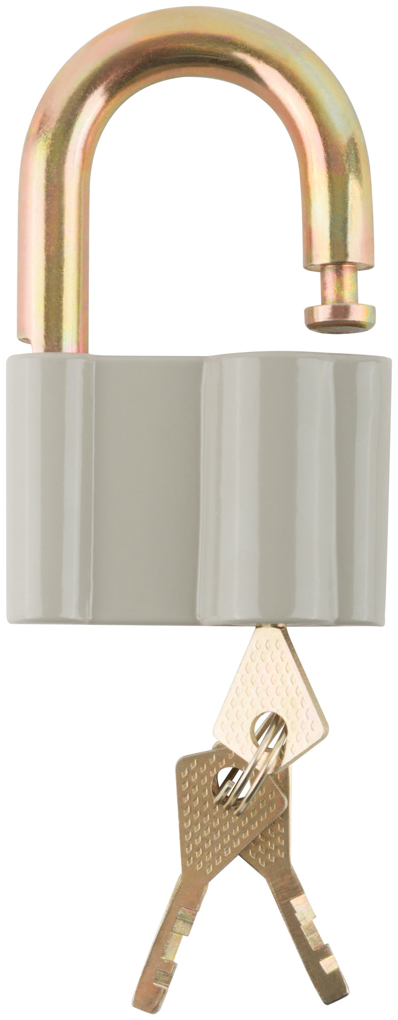 Замок навесной, корпус из алюминиевого сплава, стальная дужка 65 мм