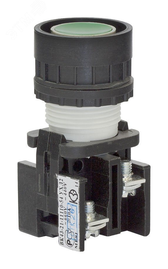 Выключатель кнопочный Зеленый, ВК 43-21-11110-54 УХЛ2