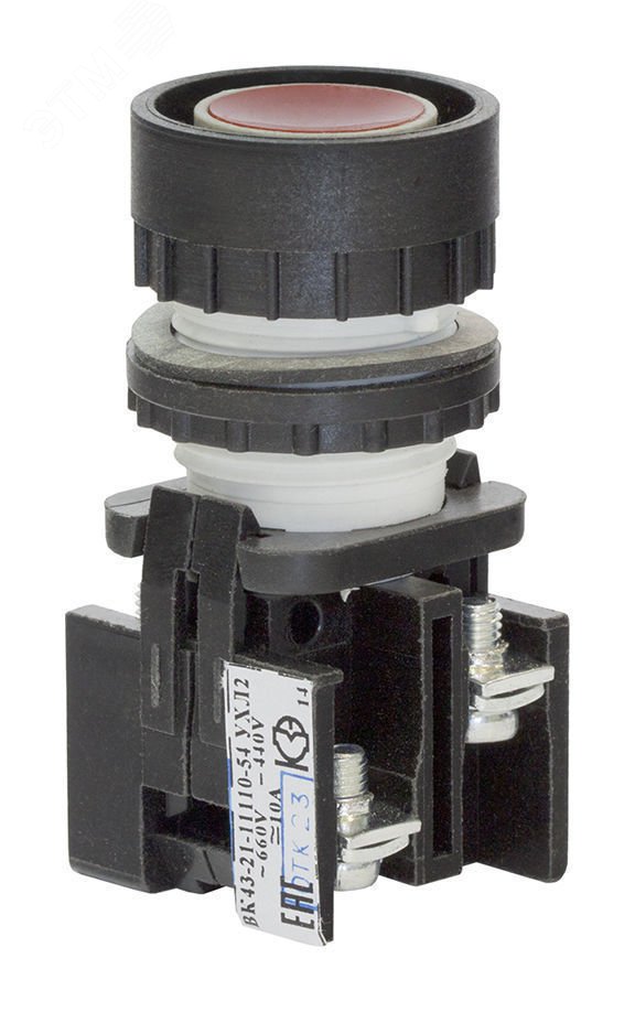 Выключатель кнопочный ВК 43-21-11110-54 УХЛ2 красный