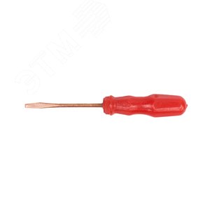 Отвертка шлицевая 155 мм омедненная