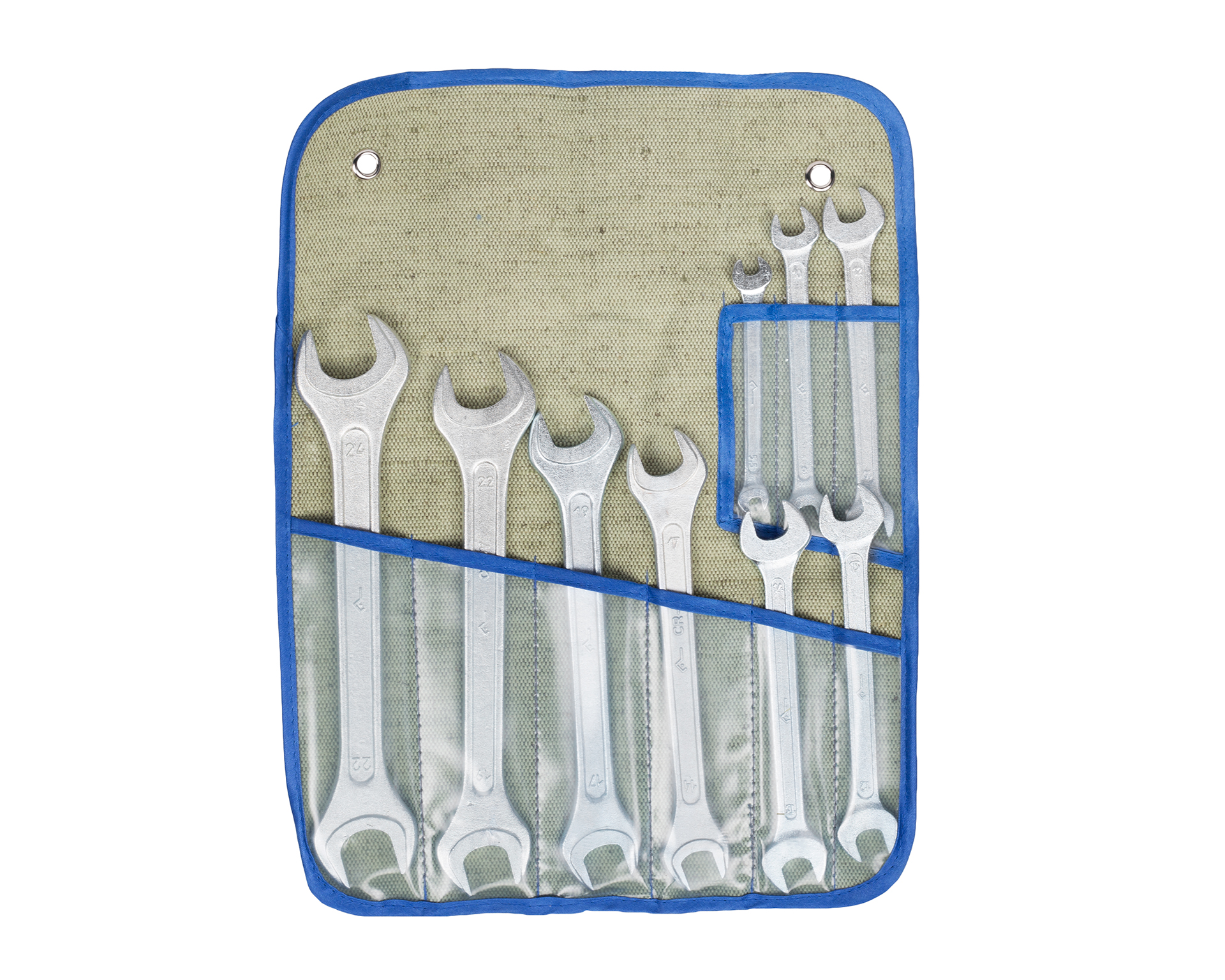 Набор ключей гаечных рожковых двусторонних №1 5.5-24 брезентовая сумка КЗСМИ