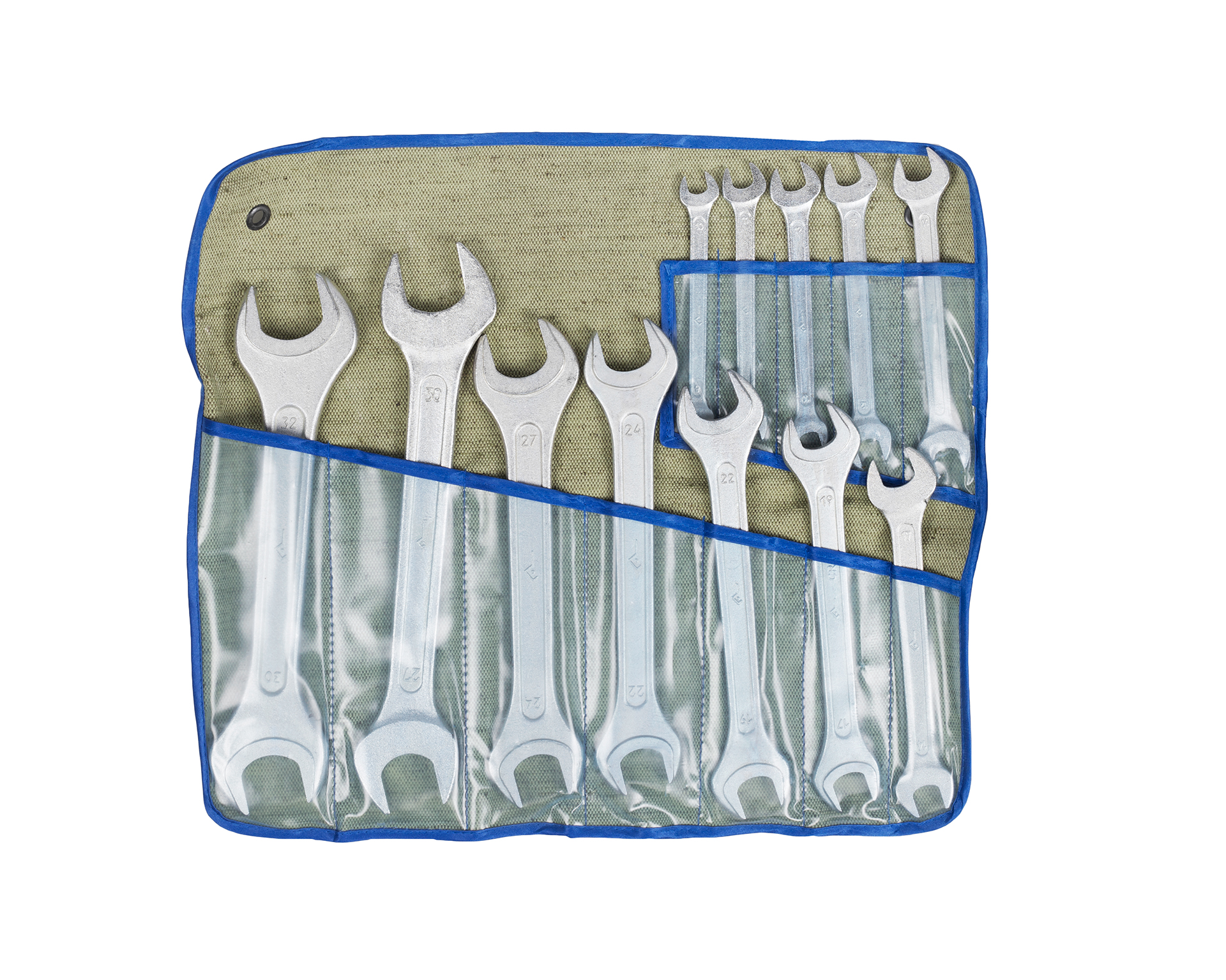 Набор ключей гаечных рожковых двусторонних 12 шт. 8-32 КЗСМИ